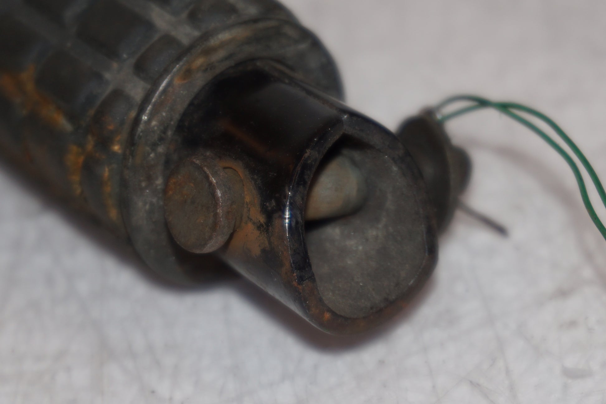 Snett uppifrån på Fotpinne från en Honda CB 750 SF -1993 motorcykel.