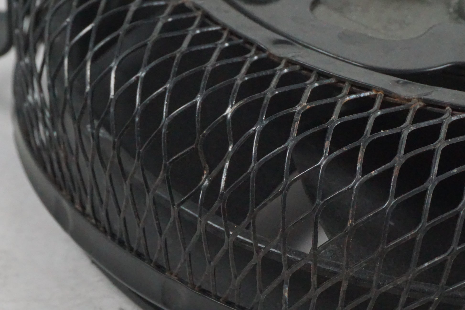 Snett uppifrån på Vattenkylfläkt från en Kawasaki VN 1500 Mean Streak -2003 motorcykel.