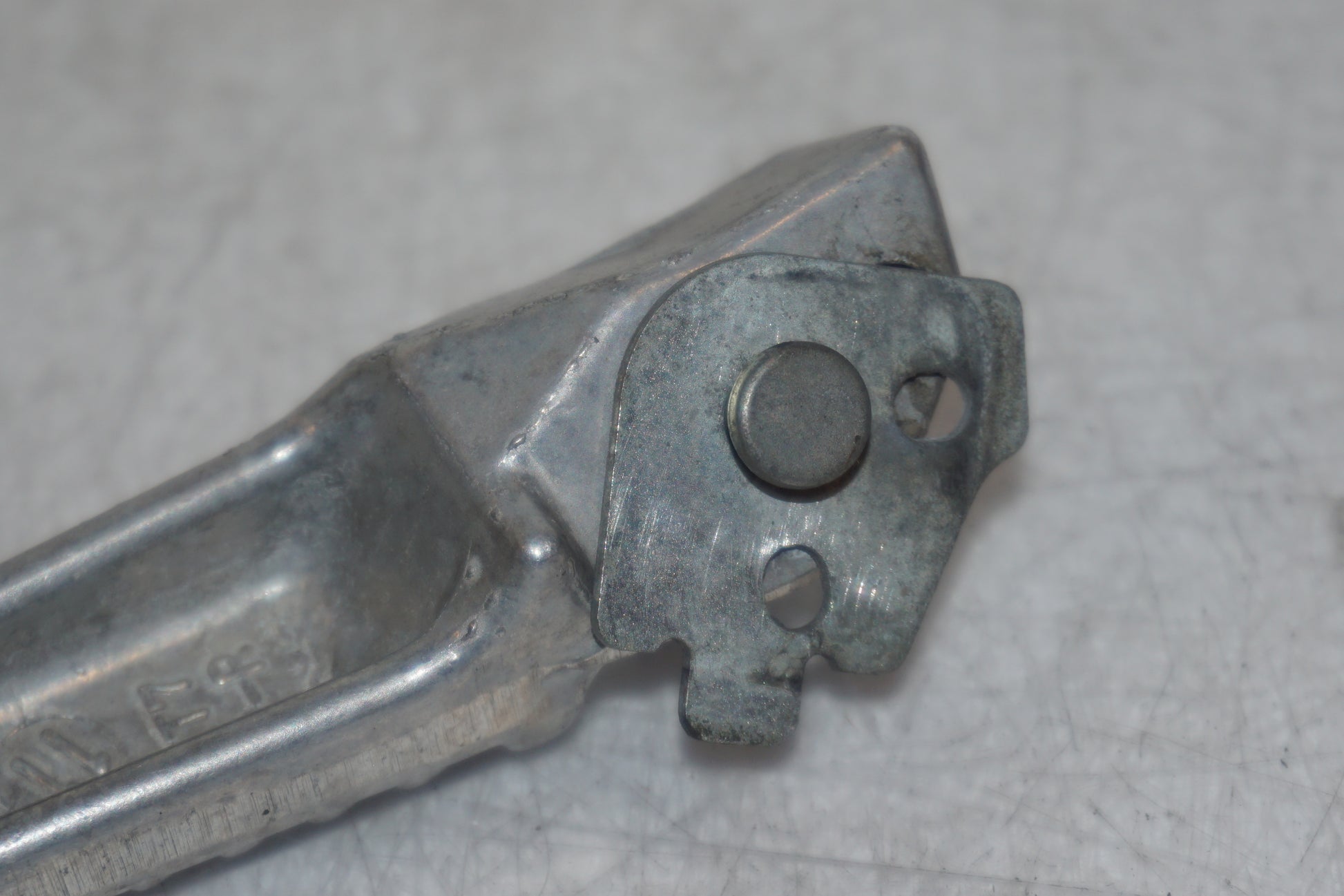 Snett uppifrån på Fotpinne från en Honda CBR 1100 XX -2001 motorcykel.