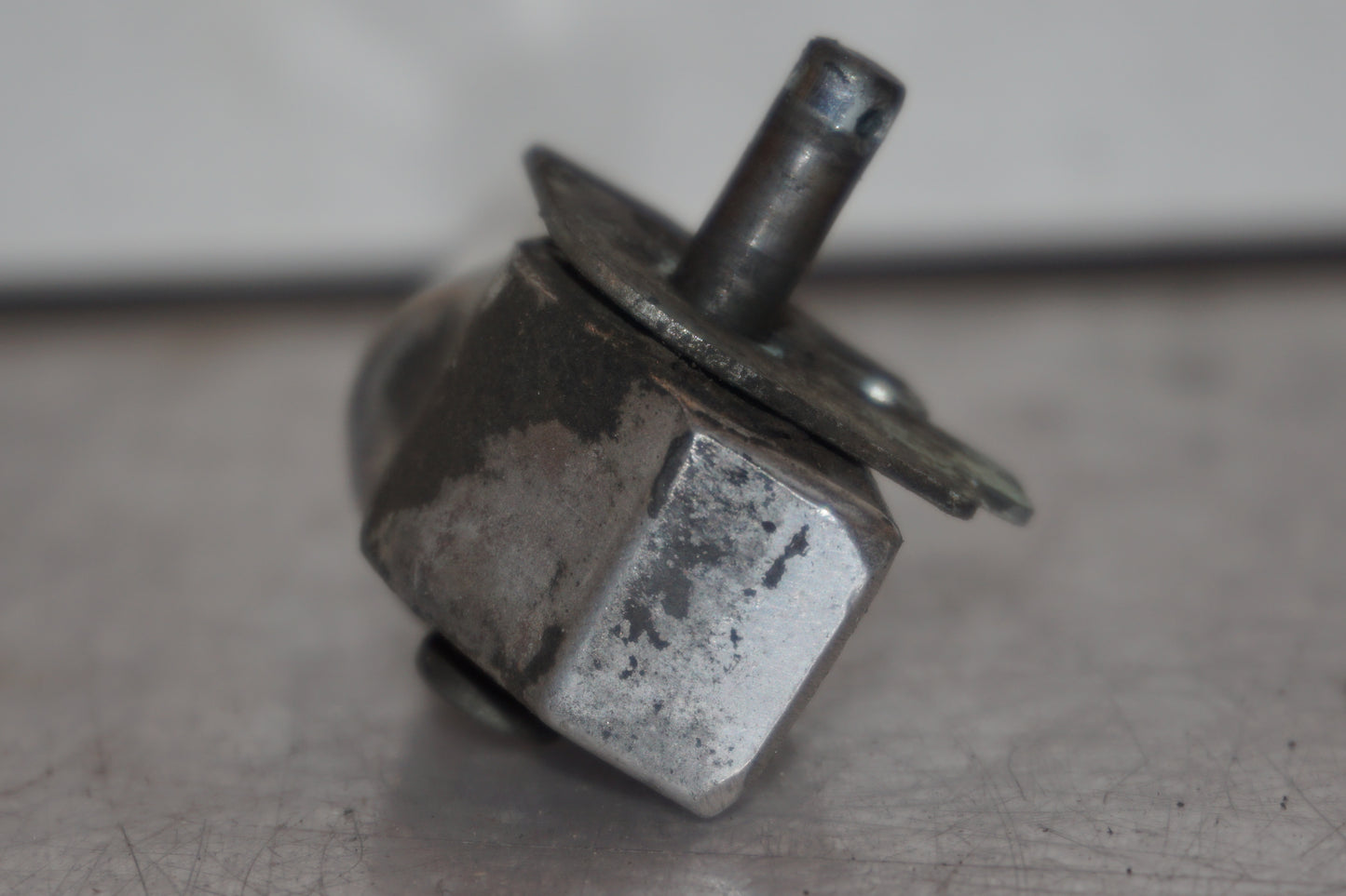 Snett uppifrån på Fotpinne från en Honda VTR 1000 F -1997 motorcykel.