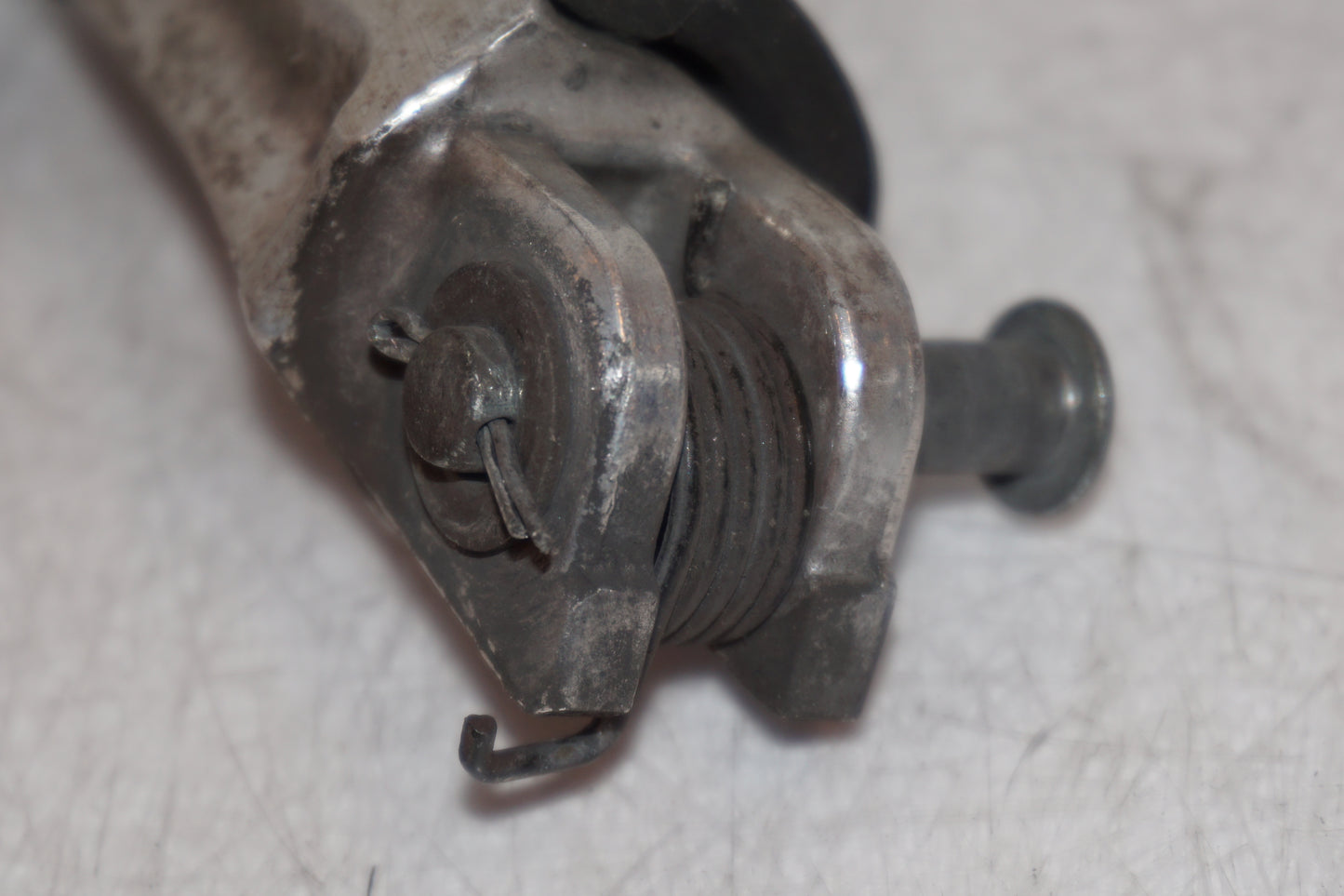 Snett uppifrån på Fotpinne från en Honda CBR 1000 F -1993 motorcykel.