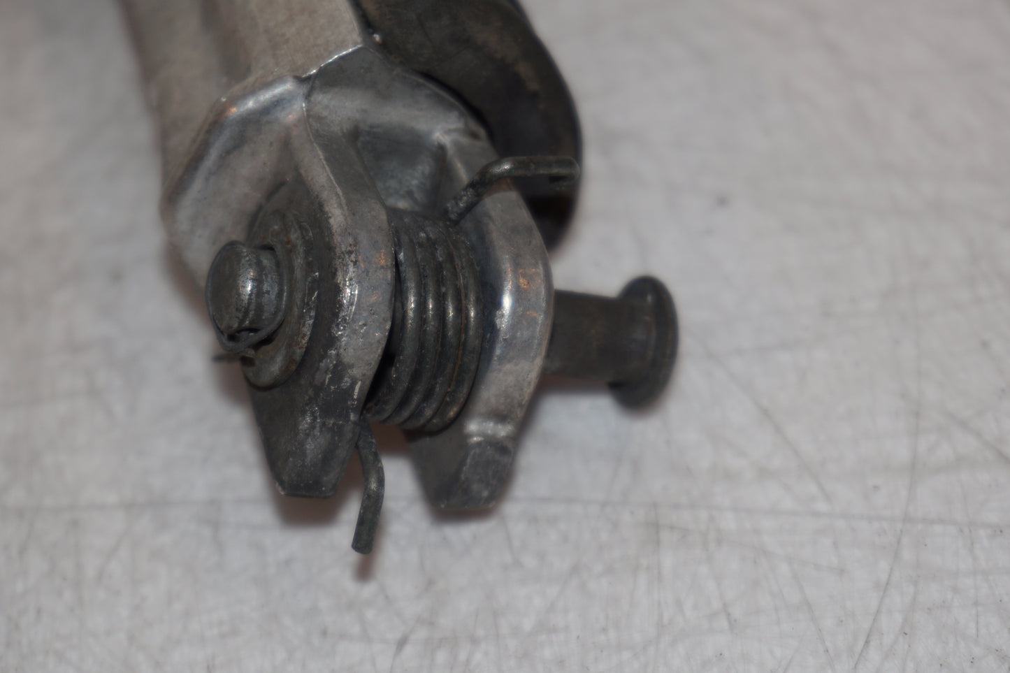 Snett uppifrån på Fotpinne från en Honda CBR 1100 XX -1997 motorcykel.