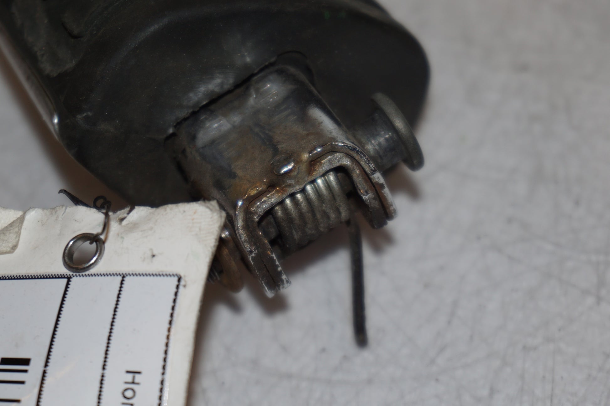 Snett uppifrån på Fotpinne från en Honda VF 750 C -1983 motorcykel.