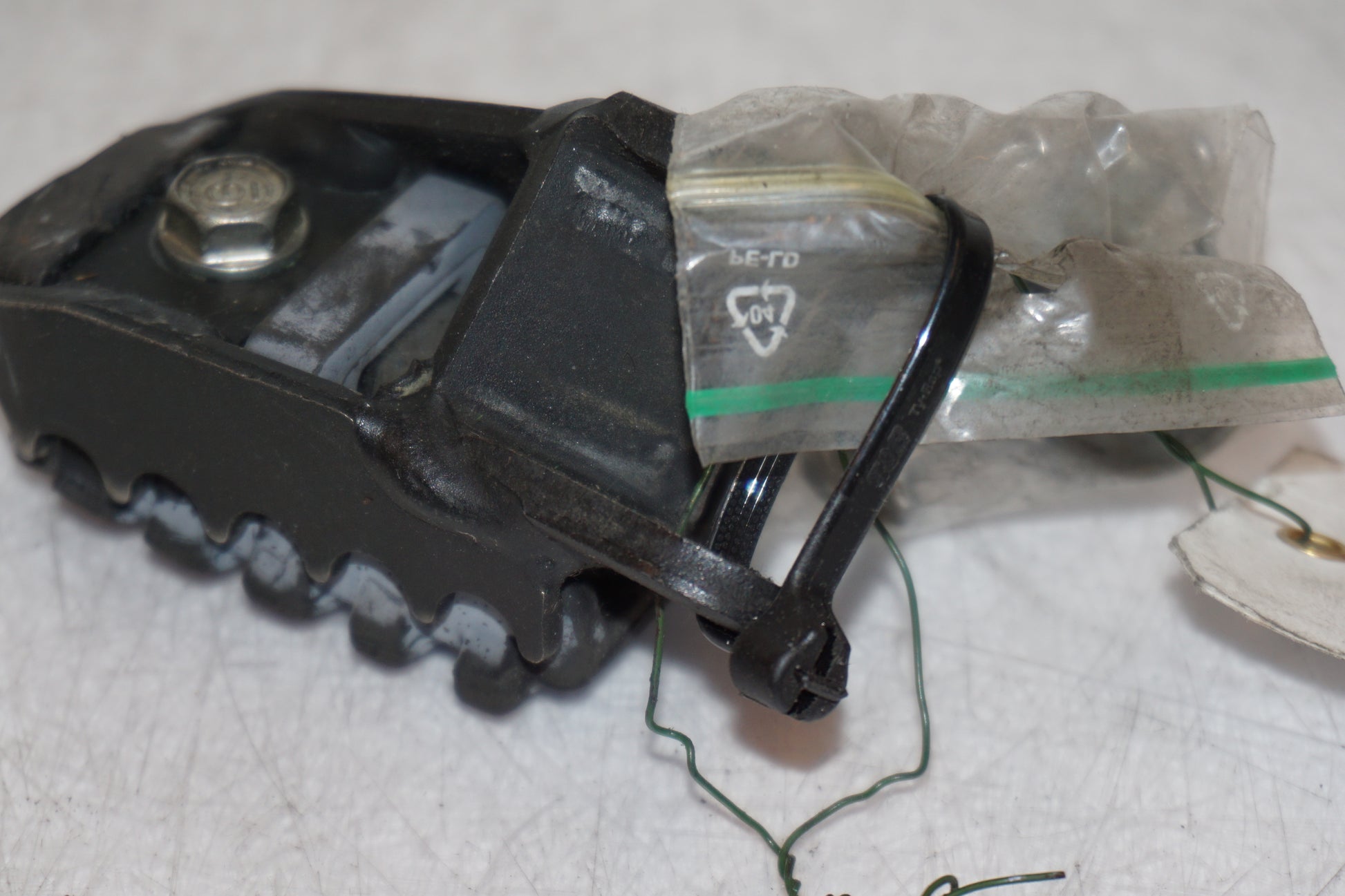 Snett uppifrån på Fotpinne från en Honda CRF 1000 Africa Twin -2016 motorcykel.