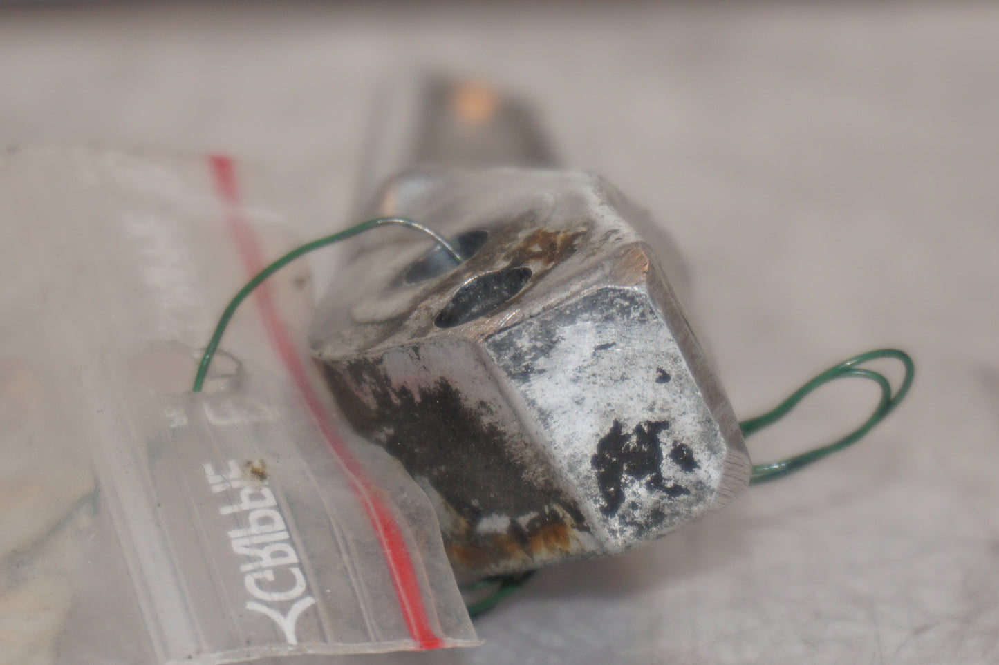 Snett uppifrån på Fotpinne från en Honda CBR 1100 XX -1997 motorcykel.