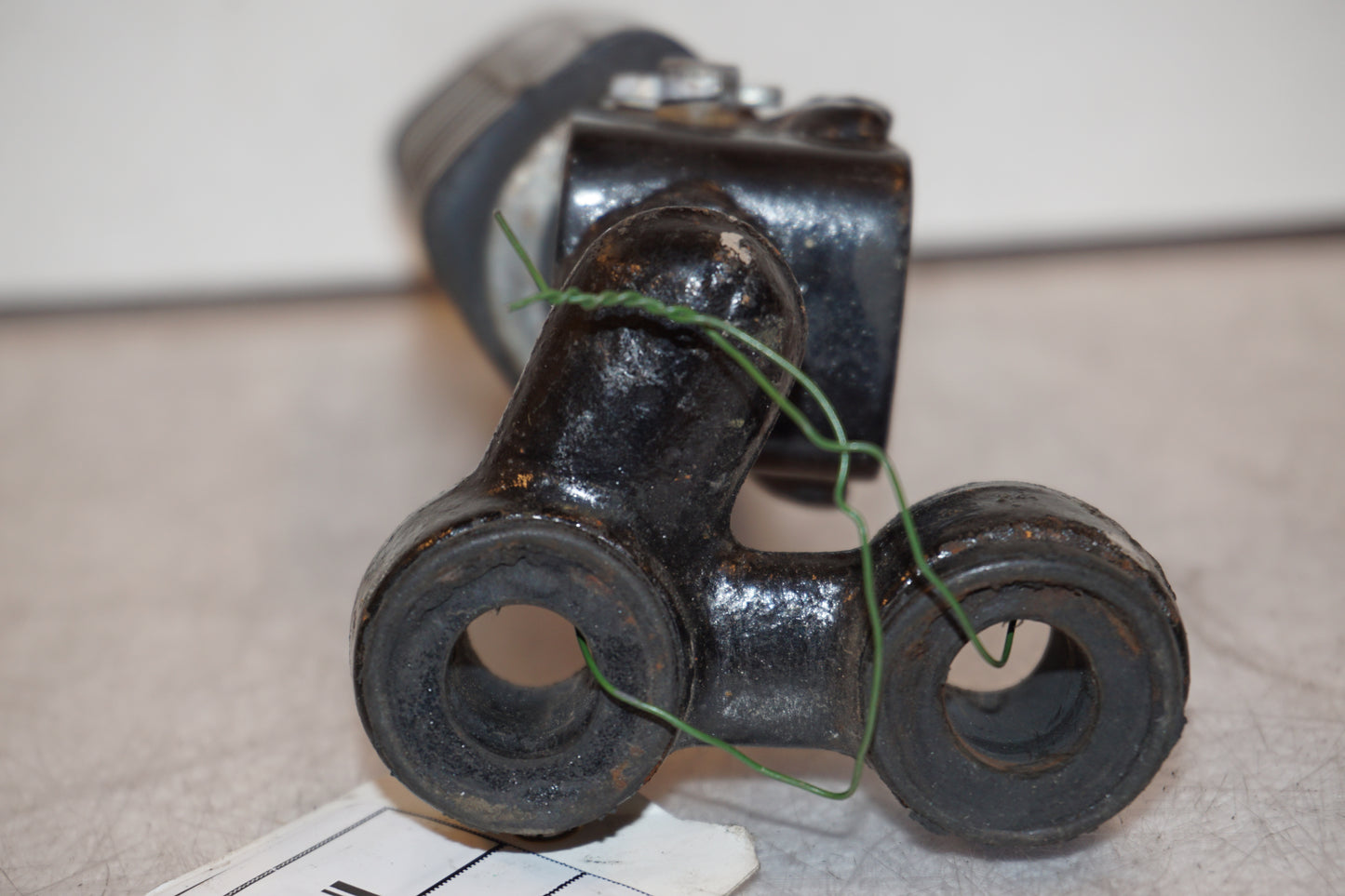 Snett uppifrån på Fotpinne från en Kawasaki Z 750 80-tal -1982 motorcykel.