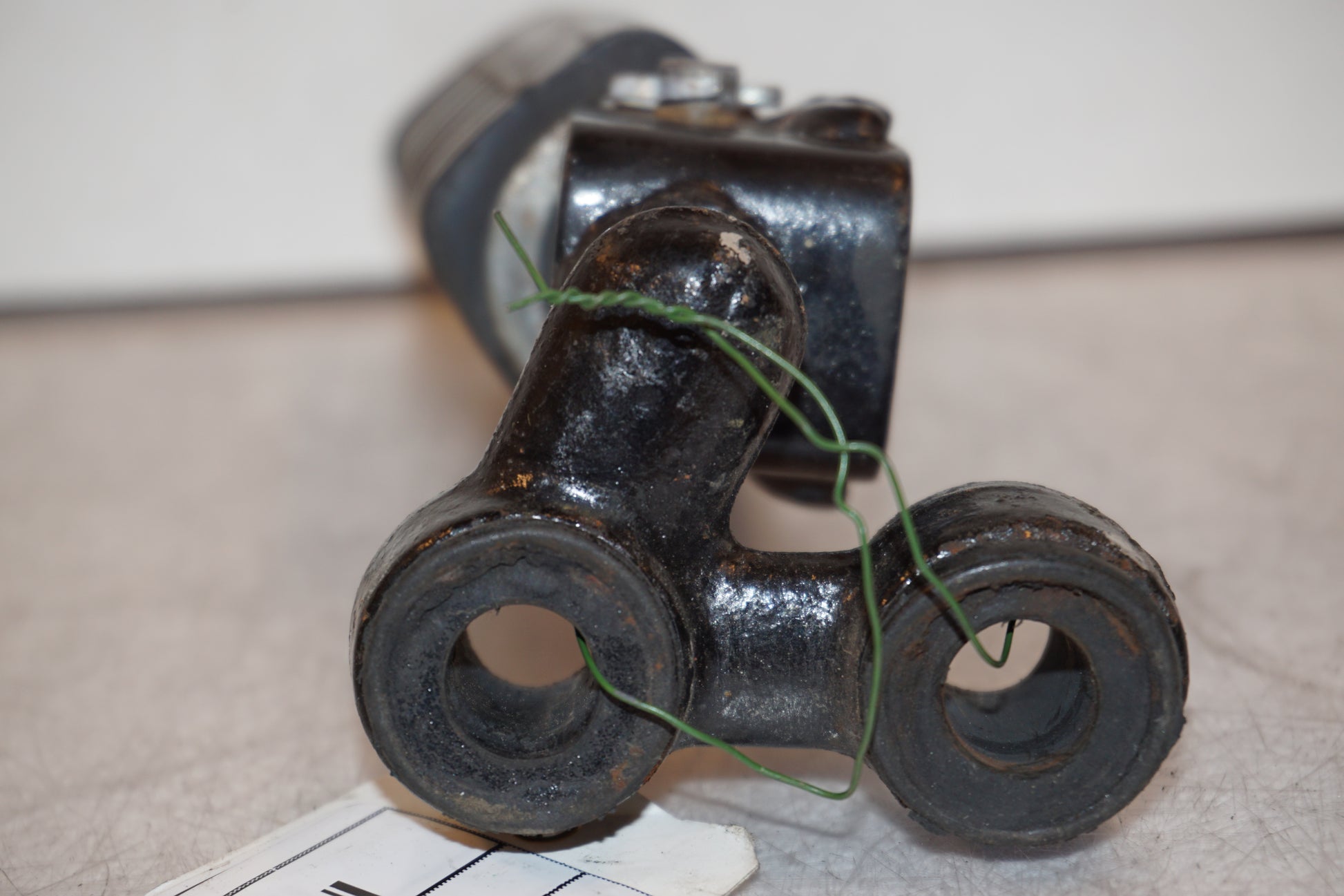 Snett uppifrån på Fotpinne från en Kawasaki Z 750 80-tal -1982 motorcykel.