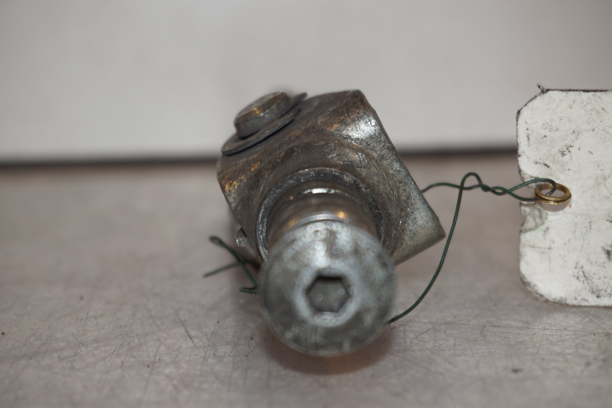 Snett uppifrån på Fotpinne från en Kawasaki ZXR 750 -1989 motorcykel.