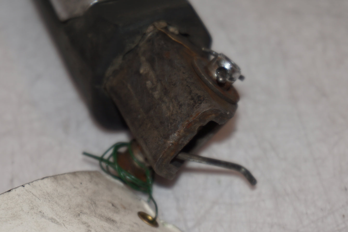 Snett uppifrån på Fotpinne från en Honda NX 250 -1990 motorcykel.