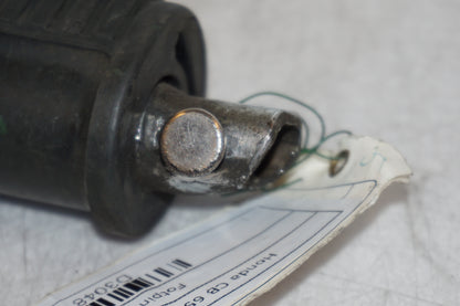 Snett nerifrån på Fotpinne från en Honda CB 650 -1982 motorcykel.