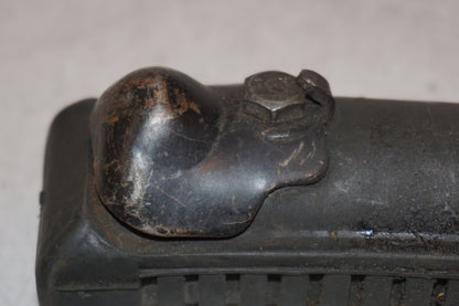 Snett uppifrån på Fotpinne från en Honda CB 650 -1982 motorcykel.