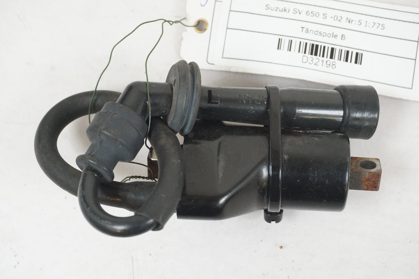 Framsidan på Tändspole från en Suzuki SV 650 -2002 motorcykel.