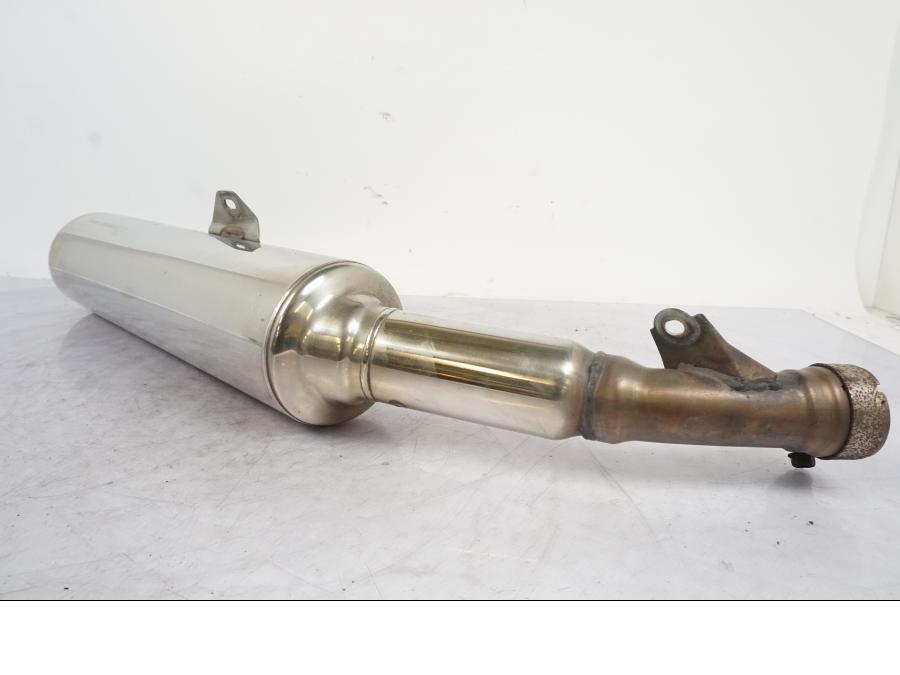 Framsidan på Ljuddämpare från en Honda VTR 1000 F -1997 motorcykel.