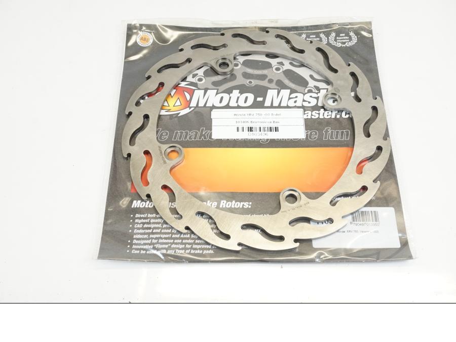 Framsidan på Bromsskiva från en Honda XRV 750 -2003 motorcykel.