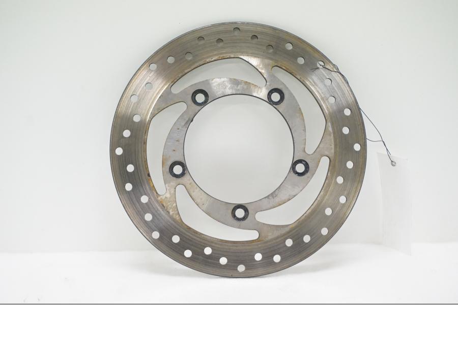 Framsidan på Bromsskiva från en Aprilia SL 750 Shiver -2008 motorcykel.