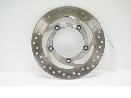 Framsidan på Bromsskiva från en Aprilia SL 750 Shiver -2008 motorcykel.