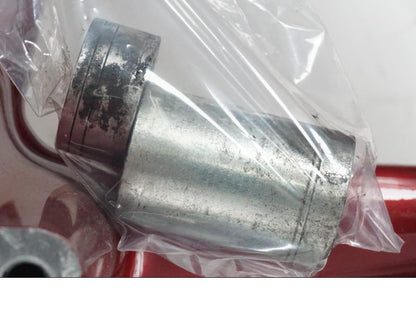 Vänster sida på Fälg från en H-D Softail FXCW Rocker -2008 motorcykel.