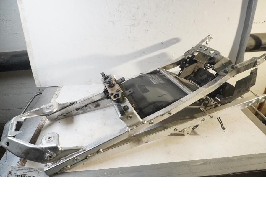 Snett uppifrån på Bakram från en Suzuki GSX-R 750 -1995 motorcykel.