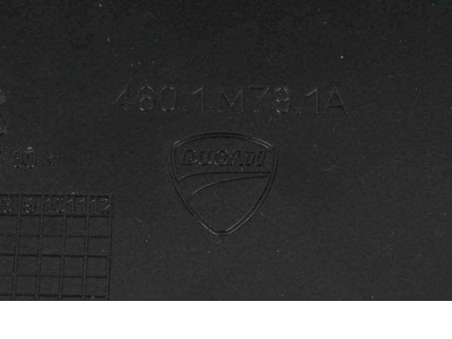 Höger sida på Sidopanel från en Ducati Desert X -2022 motorcykel.