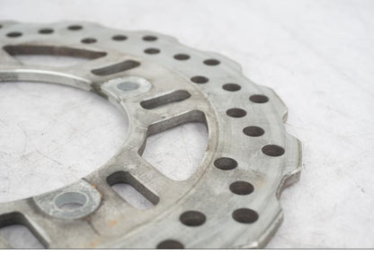 Vänster sida på Bromsskiva från en Kawasaki Z 800 -2014 motorcykel.