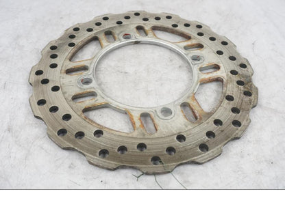 Framsidan på Bromsskiva från en Kawasaki ZZ-R 1400 -2010 motorcykel.