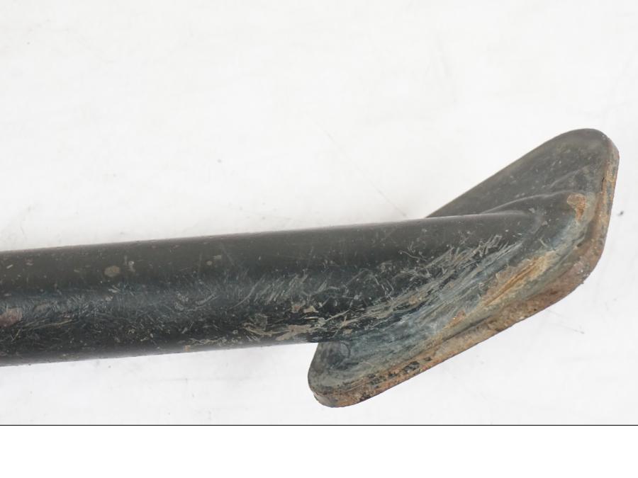 Snett uppifrån på Sidostöd från en BMW R 1200 GSA -2012 motorcykel.