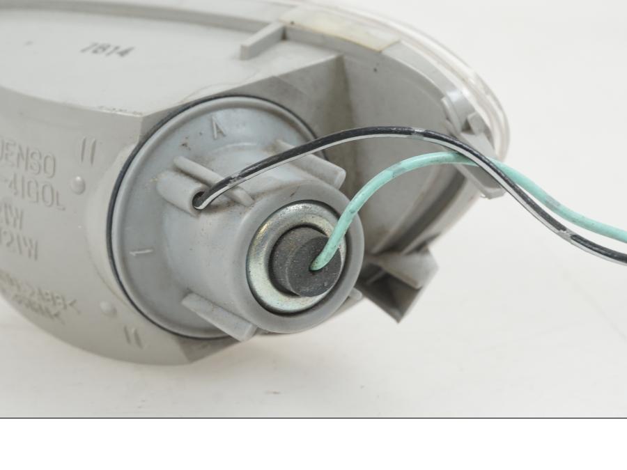 Snett nerifrån på Blinkers från en Suzuki GSX-R 1000 -2007 motorcykel.