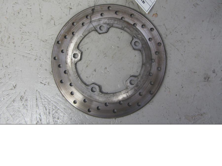 Framsidan på Bromsskiva från en Yamaha YZF R6 -2006 motorcykel.