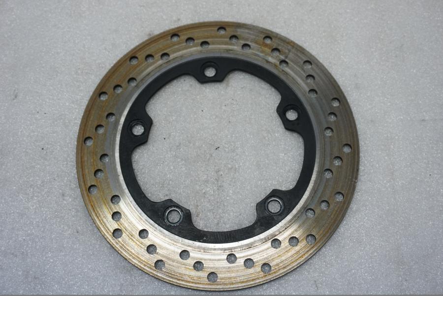 Framsidan på Bromsskiva från en Suzuki SV 650 -2016 motorcykel.