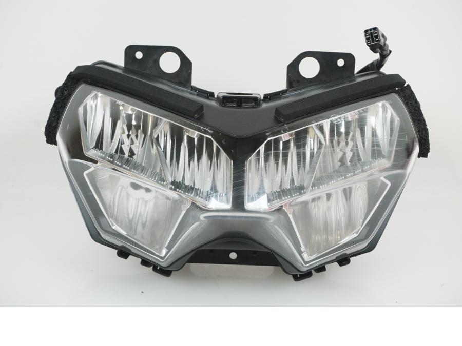 Framsidan på Strålkastare från en Kawasaki Z 650 ABS -2021 motorcykel.