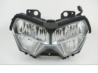 Framsidan på Strålkastare från en Kawasaki Z 650 ABS -2021 motorcykel.