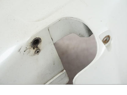 Snett uppifrån på Framskärm från en Honda CBR 1000 F -1989 motorcykel.