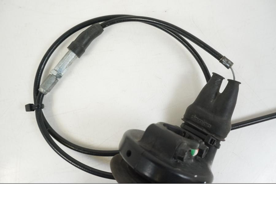 Vänster sida på Gasreglage från en AJP PR7 -2021 motorcykel.