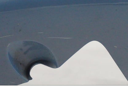 Snett uppifrån på Bakvinge från en BMW F 650 CS -2002 motorcykel.