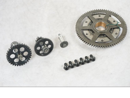 Framsidan på Startkopplingsdrev från en BMW R 1200 GSA -2014 motorcykel.