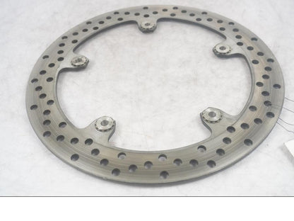 Höger sida på Bromsskiva från en BMW F 800 GT -2015 motorcykel.