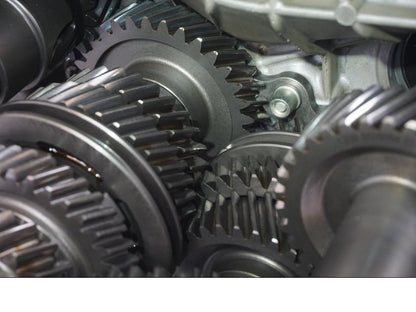 Snett nerifrån på Växellåda från en BMW R 1200 GS -2018 motorcykel.