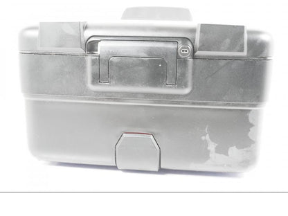 Snett nerifrån på Topbox från en BMW F 800 GS -2008 motorcykel.