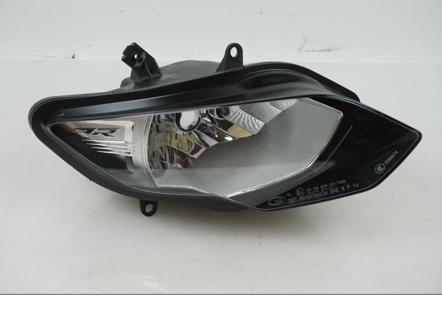 Framsidan på Strålkastare från en BMW S 1000 RR -2016 motorcykel.