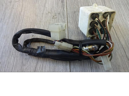 Baksidan på Varningslampor från en BMW F 650 -1999 motorcykel.