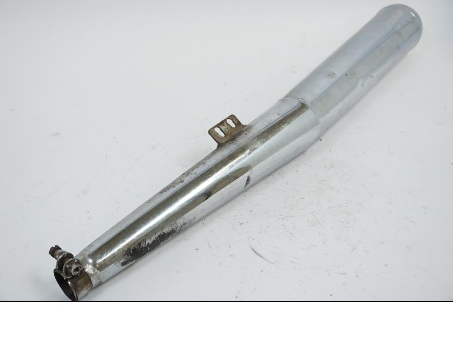 Baksidan på Ljuddämpare från en BMW R 60 -1971 motorcykel.