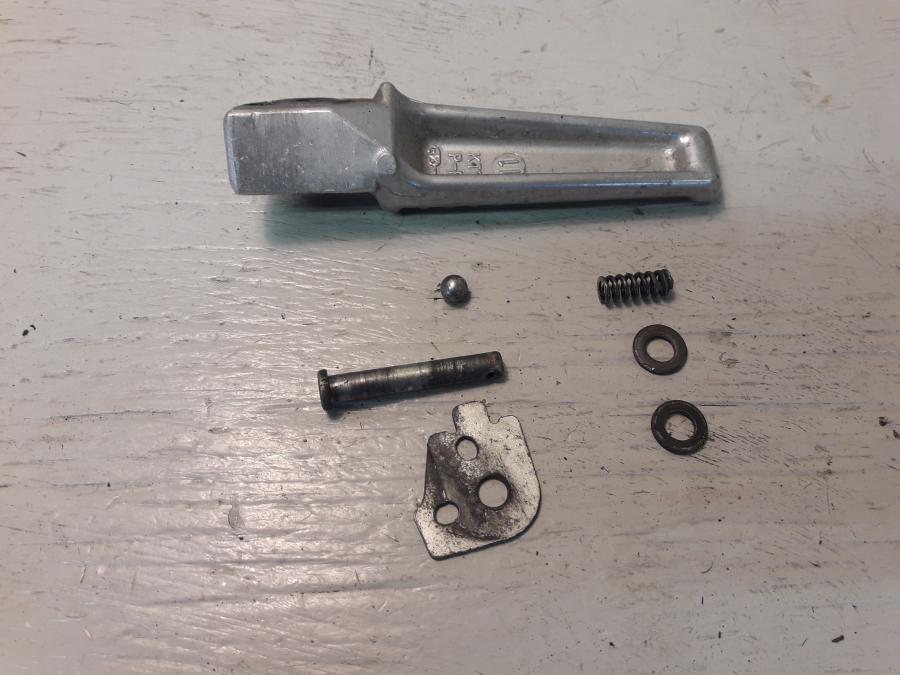 Baksidan på Fotpinne från en Honda CBR 600 -1999 motorcykel.