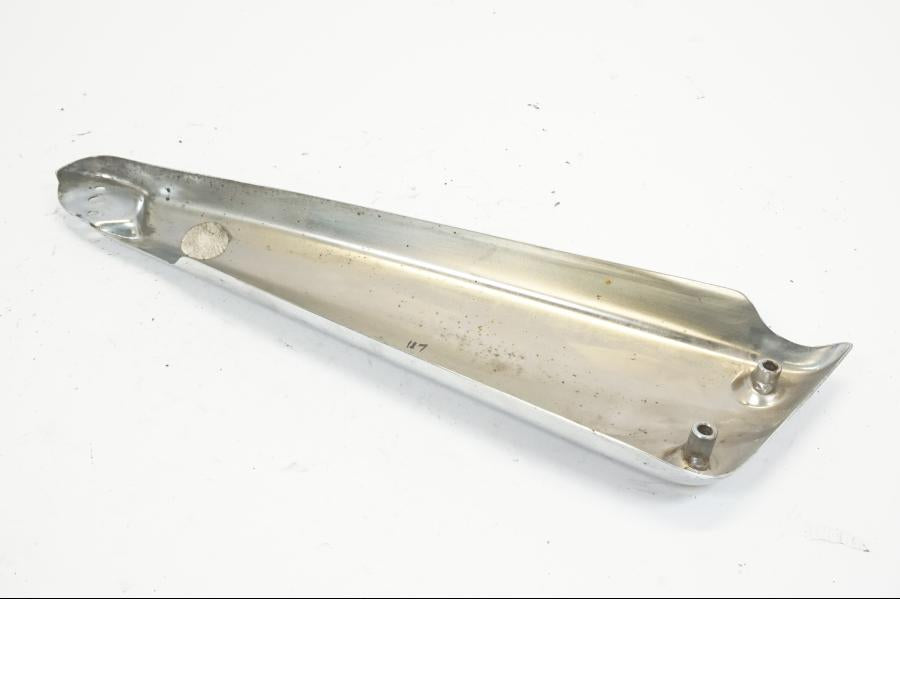 Snett uppifrån på Sidopanel från en Triumph Rocket III -2007 motorcykel.