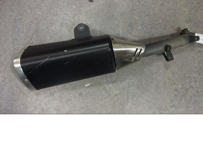 Framsidan på Ljuddämpare från en Suzuki GSX-R 1000 -2007 motorcykel.