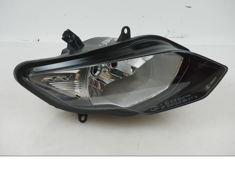 Framsidan på Strålkastare från en BMW S 1000 RR -2016 motorcykel.