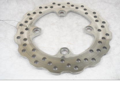 Höger sida på Bromsskiva från en Kawasaki ZX-10R -2008 motorcykel.