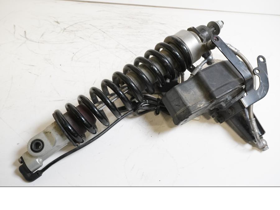 Framsidan på Stötdämpare ESA från en BMW R 1200 GSA -2008 motorcykel.