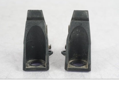 Snett nerifrån på Sadellåsmekanism från en BMW R 1200 GS -2005 motorcykel.