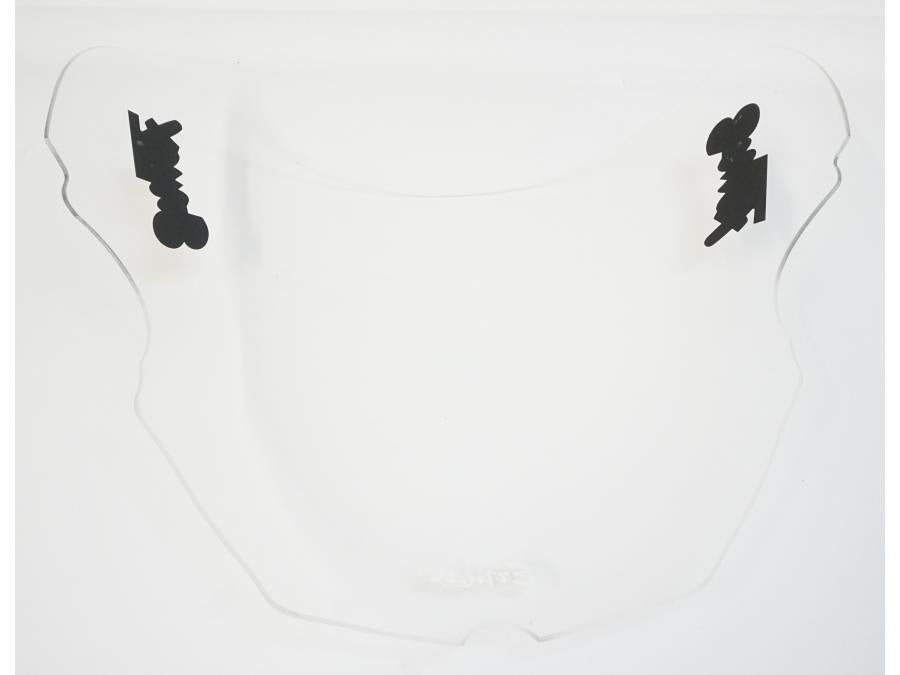 Vänster sida på Vindruta från en Honda CBR 600 RR -2000 motorcykel.