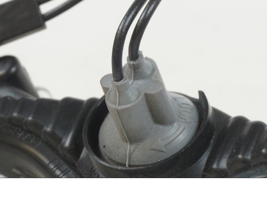 Snett uppifrån på Positionsljus från en Suzuki GSX-R 1000 -2007 motorcykel.